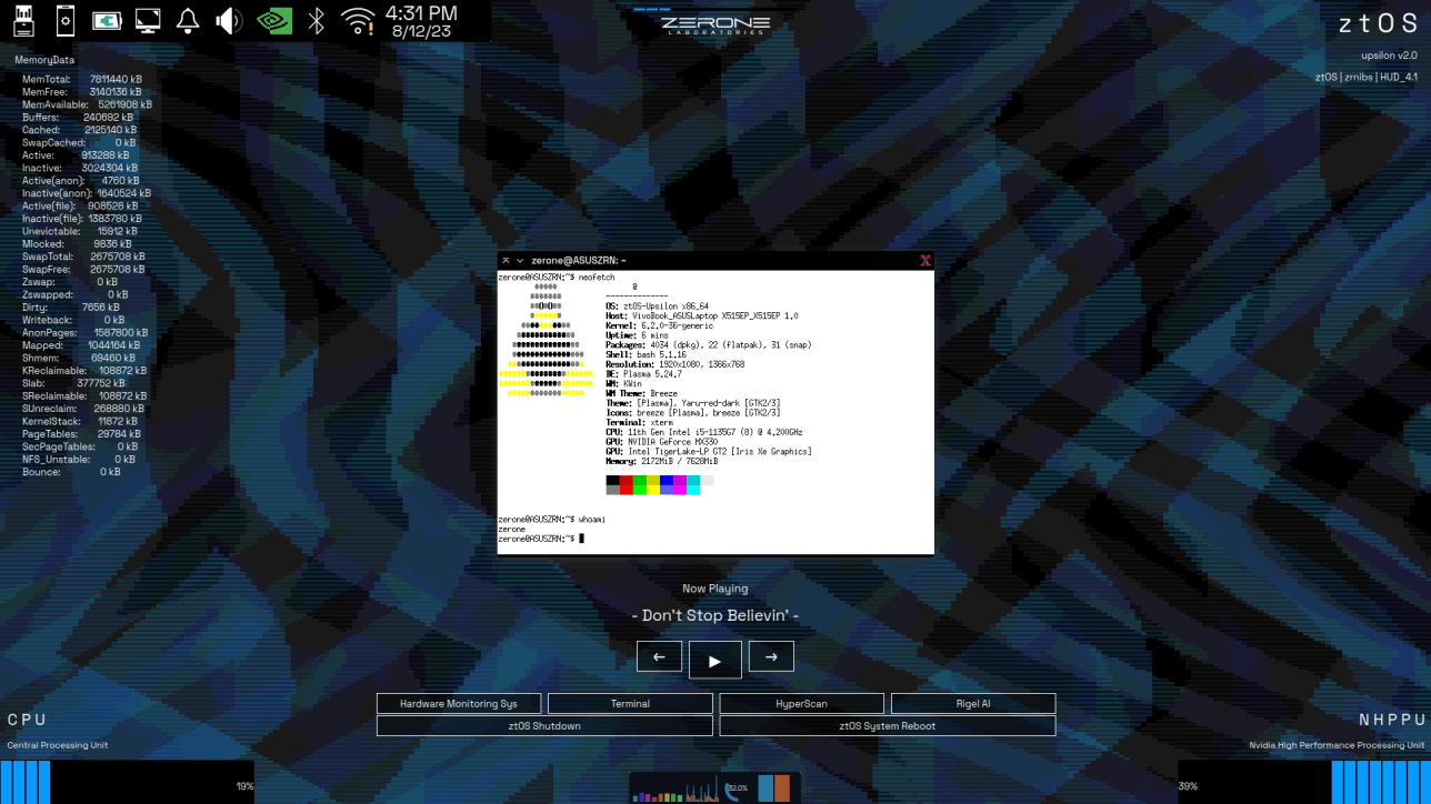 A ztOS prototype dialog